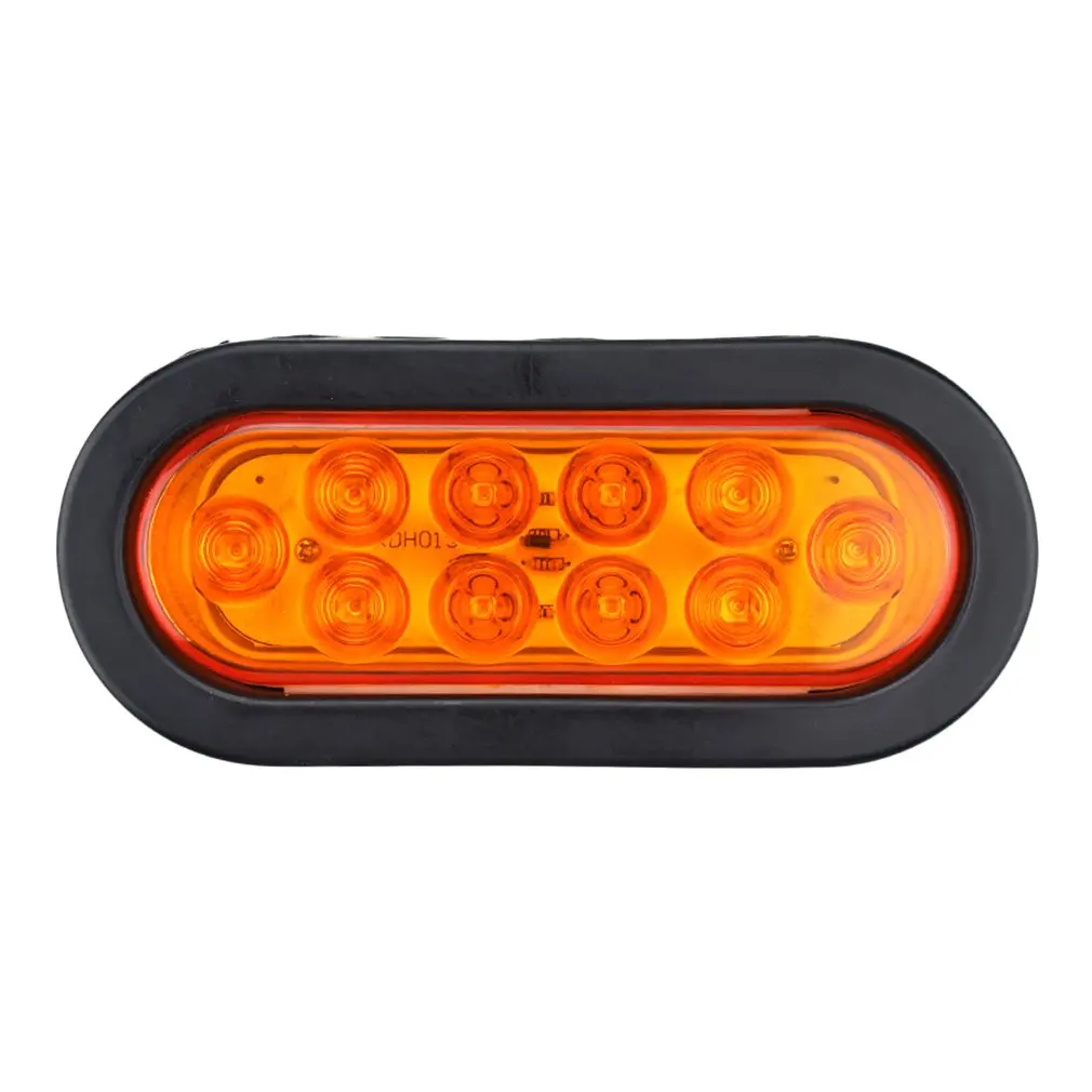 

Новинка, 12 В, 10 светодиодов, 6-дюймовый Автомобильный Боковой габаритный фонарь s, светильник воротный сигнал, стоп светильник, габаритные ог...