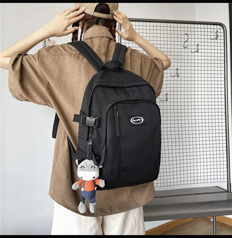 

2220 Summer large-capacity travel campus backpack Japanese school bag female college students simple class bag