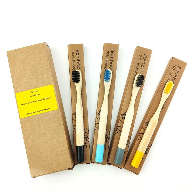 

Natural Bamboo Toothbrush Set Environmentally Friendly Bamboo Toothbrush Medium Hair Adult Bamboo Nylon Toothbrush