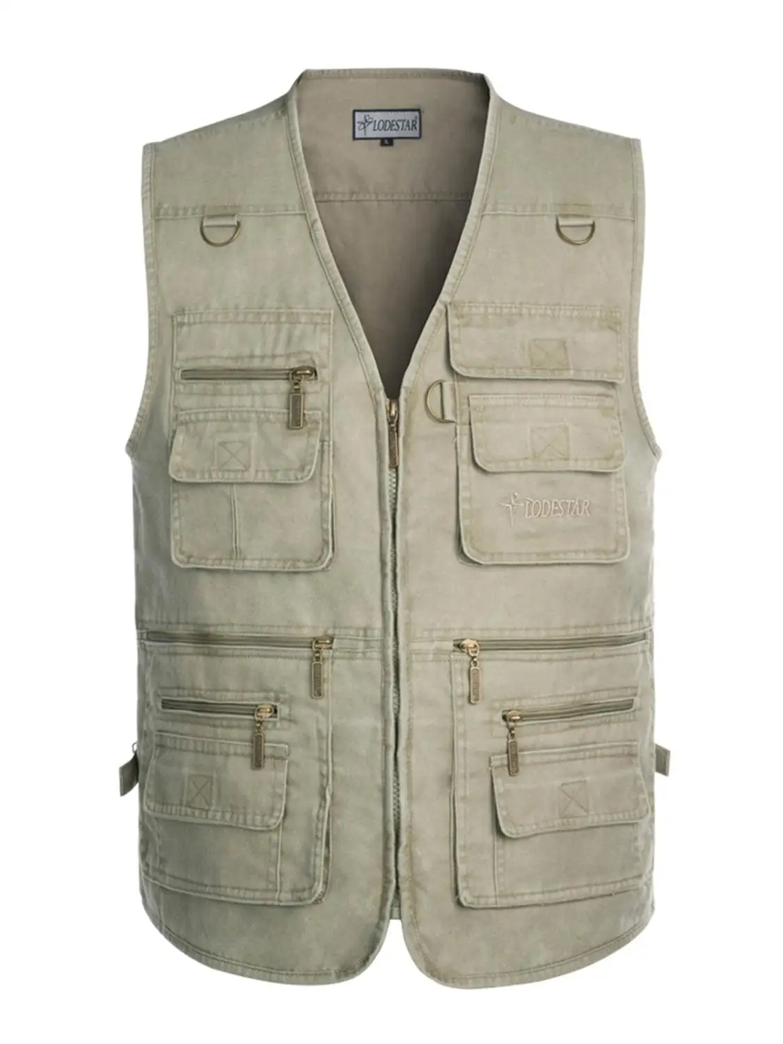 Мужской Хлопковый жилет для спорта на открытом воздухе с несколькими карманами