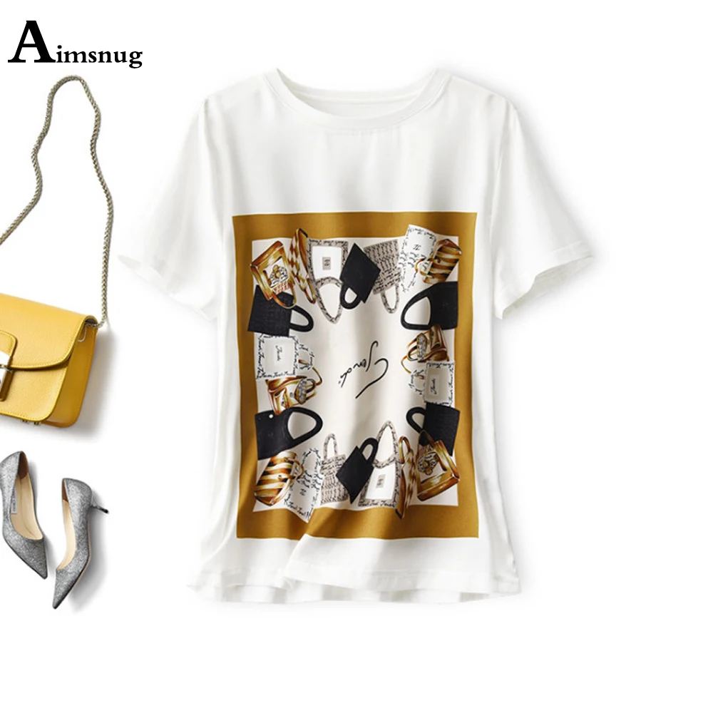 

Plus Size Women Elegant Leisure Casual T-shirt Fashion 3D Print Tops Clothing Kpop Style 2021 Summer Imitation Silk Tees shirt