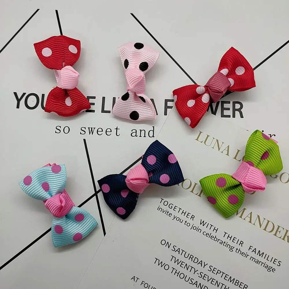 

Satin Butterfly Bow Pet Hairpin Pet Hair Clip Dog Headwear Beautiful Pet Accessories 2pcs/Lot