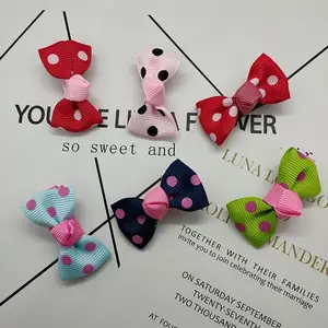 Заколка для волос атласная с бантом-бабочкой для домашних животных заколка для волос головной убор для собаки красивые аксессуары для домашних животных 2 шт.лот