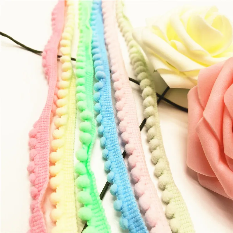 5 ярдов кружевная отделка украшение с помпоном аксессуары для швейной ткани