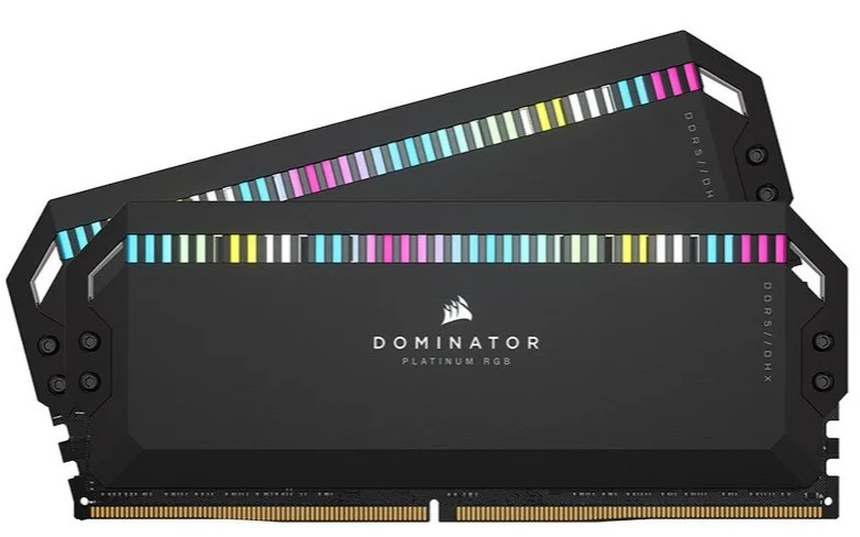 Corsair - RAM DDR5 Dominator Platinum RGB, 32GB, 2x16GB, 5200 D RAM, 5600 Mhz, Desktop, XMP 3,0