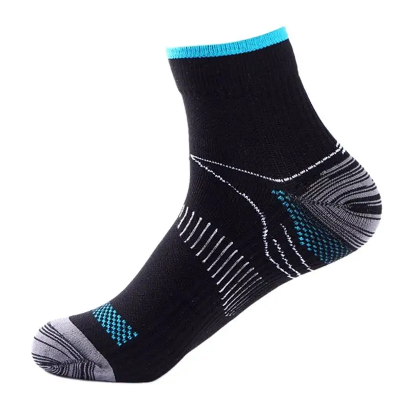 

1 Pair Mens Plantar Fasciitis Elastic Compression Low Cut Short Ankle Socks Arch Support Athletic Gym Sports Running Breathable