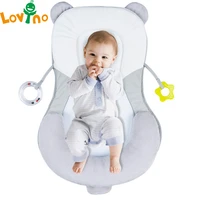 baby crib infant sleep stereotypes pillow anti rollover baby flat head safety positioning pillow newborn travel bed 0 12 months