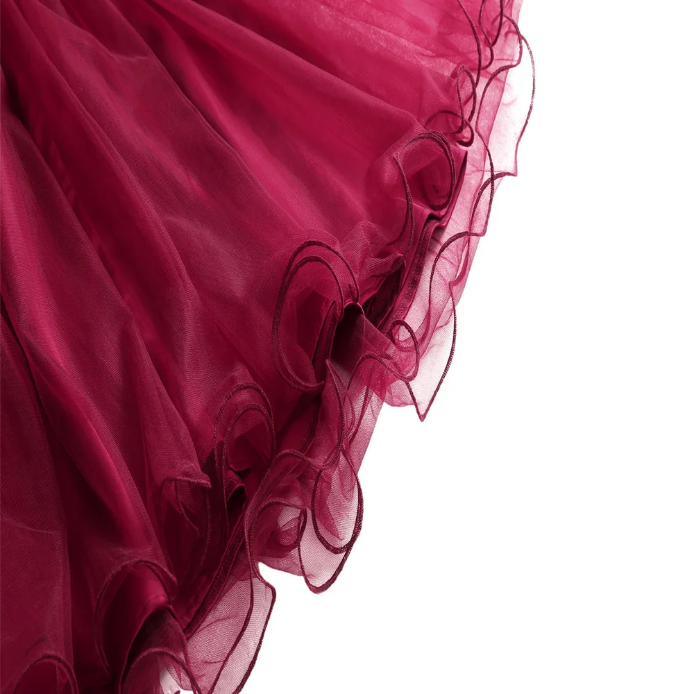 Короткие вечерние фатиновые платья без рукавов для женщин 50s рождественские