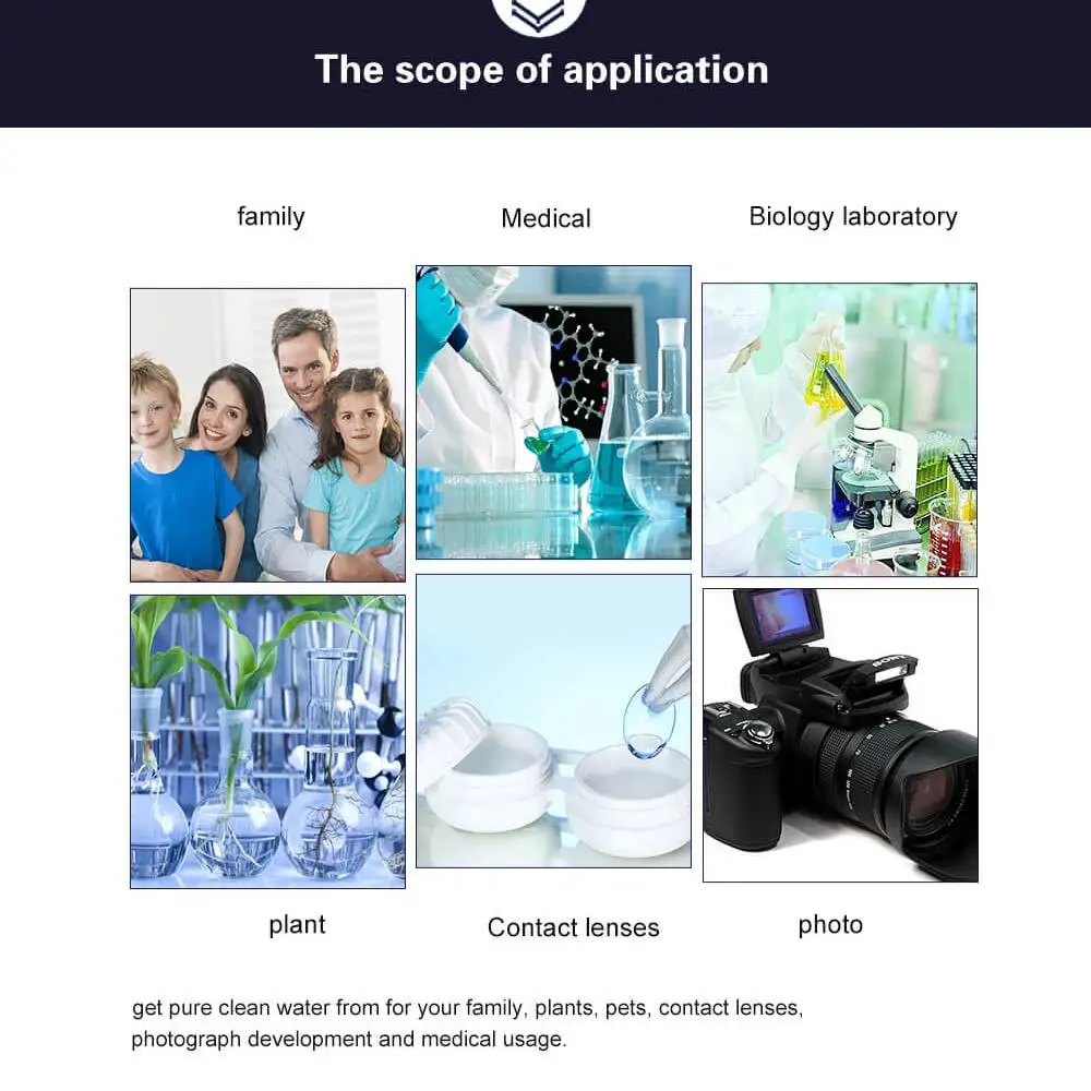 

4L 110V/220V Home Pure Water Distiller Filter Water Distillation Machine Purifier Stainless Steel Plastic Jug Carbon Filter