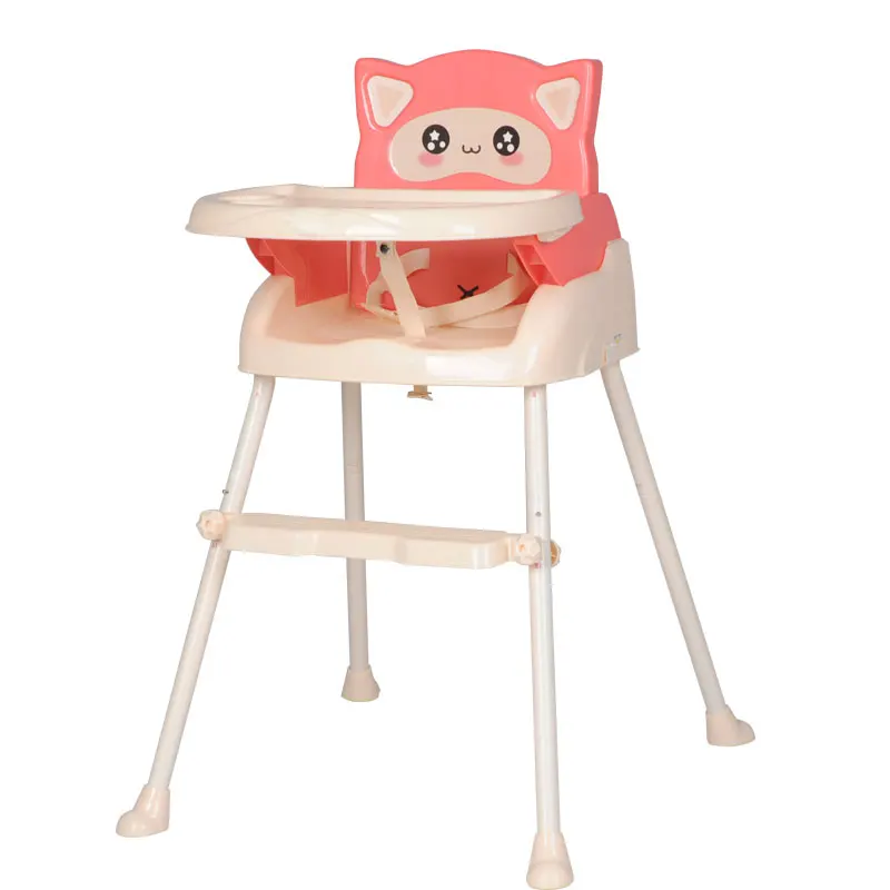 Детское обеденный стул с высоким питанием складной портативный