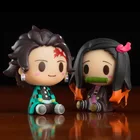 Q Version рассекающая демонов Сидящая призрачная кукла Tanjiro Nidouzi Inosuke Zenizu фигурка экшн-фигурка модели игрушки