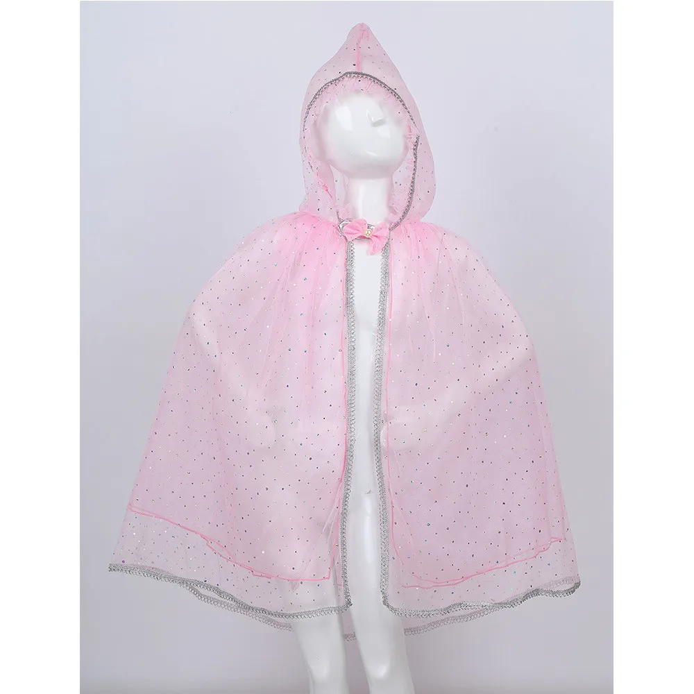 Детская накидка с капюшоном блестящими пайетками на Хэллоуин/Рождество/День