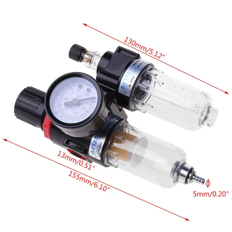 Регулятор Фильтра воздушного компрессора G1/4 ''в линию датчик ловушка для