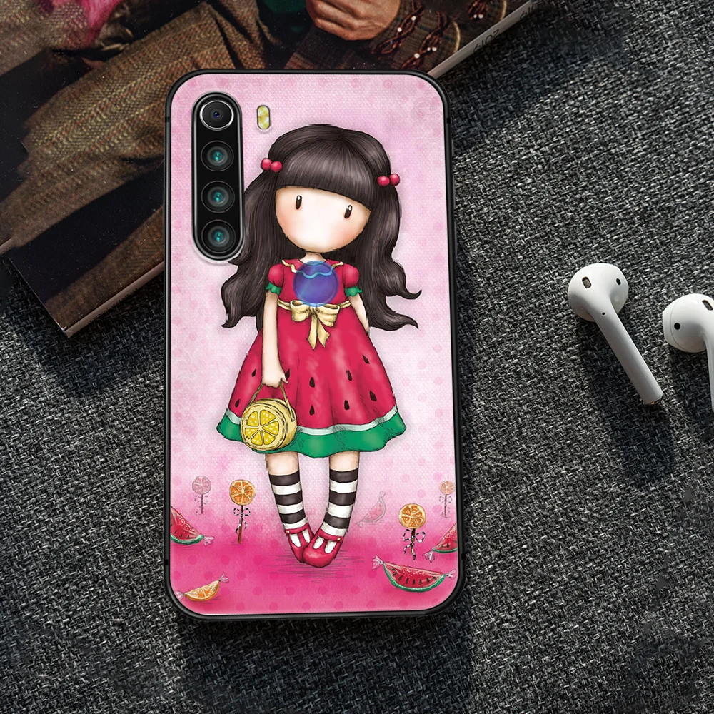 

Santoro Gorjuss Phone Case Cover Hull For XIAOMI Redmi 7a 8a S2 K20 NOTE 5 5a 6 7 8 8t 9 9s pro max black cell cover trend back