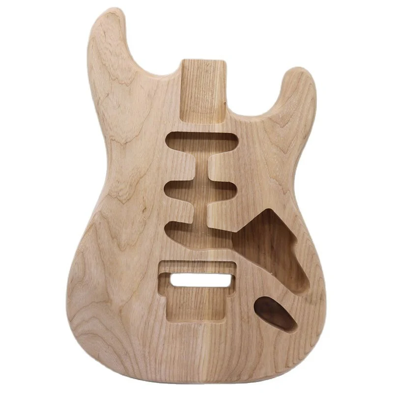 

Good Quality White Ashwood ST Electric Guitar Body Natural Color Unfinish 5.7Cm Pocket Width