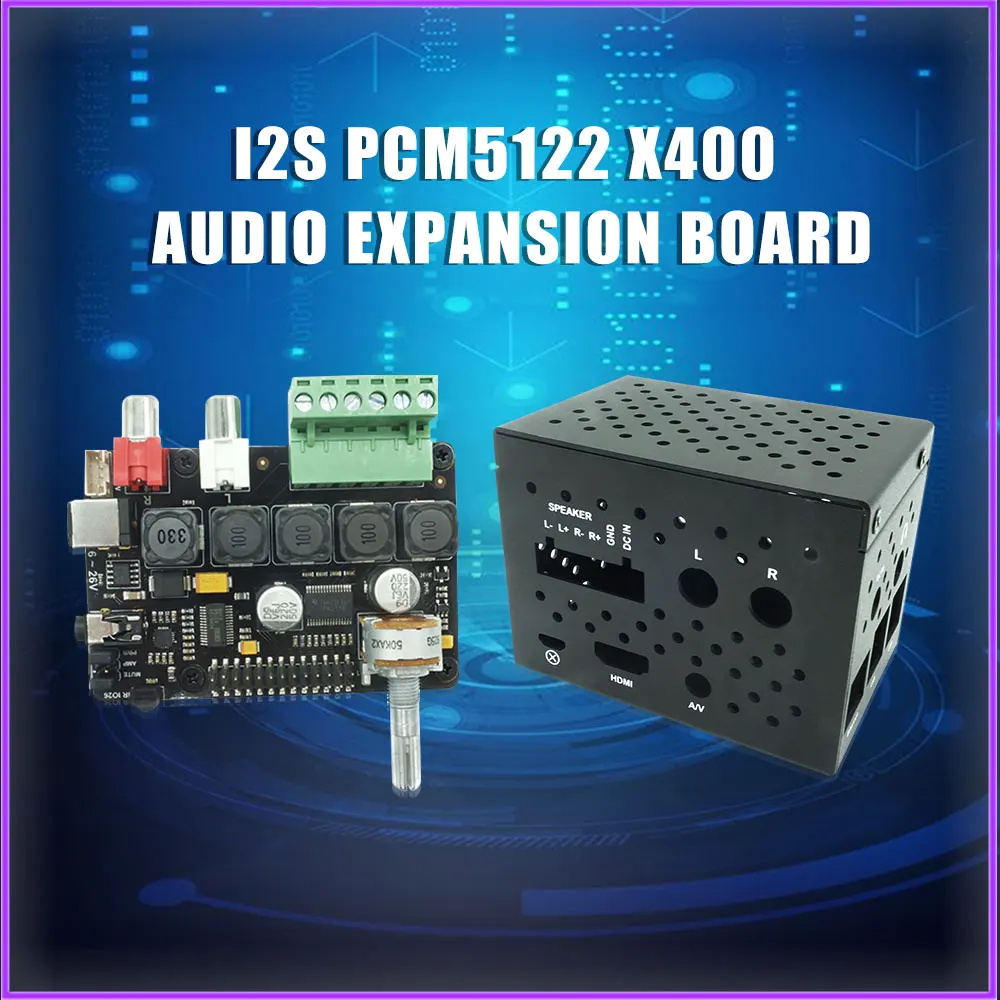 Raspberry Pi DAC Full HD усилитель класса D I2S PCM5122 X400 аудио Плата расширения 4 Модель B/3B +/3B
