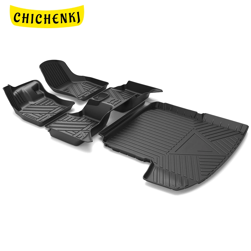 

For Skoda Superb B8 2016-2020 Auto Car Floor Mats All-Weather TPE Foot Mats Cargo Liner Waterproof Pad Trunk Tray Accessories