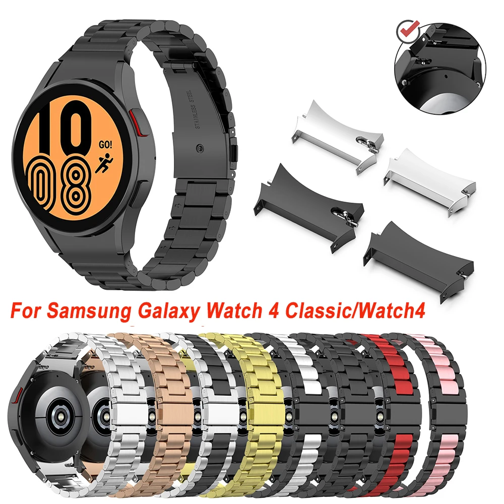 Ремешок из нержавеющей стали для Samsung Galaxy Watch 4 Classic 46 мм 42 мм/Watch 44 40 | Наручные часы