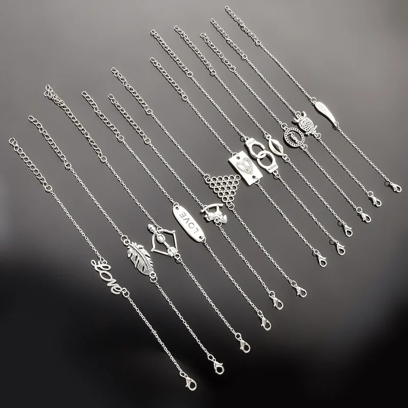 

Elegant Fashion Geometric Couple Twisted Bracelets Boho Charm Bracelets for Woman on Hand Bangles Jewelry Gifts