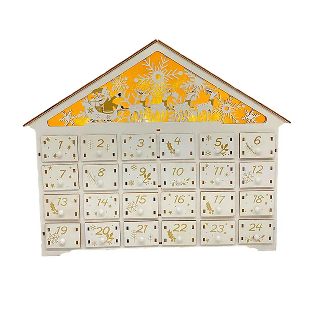 

Reusable Advent Calendar - Wooden Advent Calendar With Drawers - Christmas Countdown Calendar - 24-Day Christmas Countdown Adven