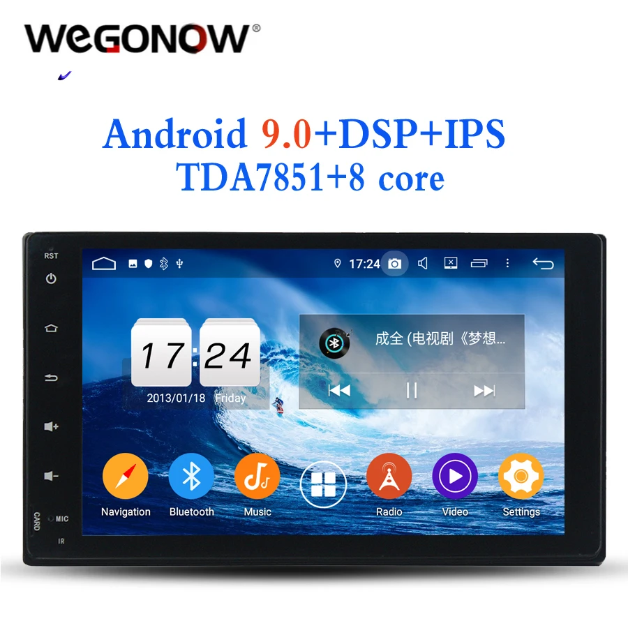 2din TDA7851 Android 9 0 4 Гб ОЗУ + 32 ГБ для Toyota Fortuner 2016 2017 автомобильный dvd плеер Wifi RDS радио gps