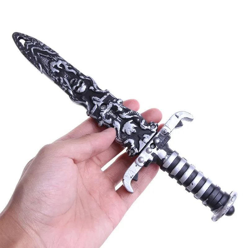 Pirates Dagger for Kids Cosplay Decor DIY Halloween Party Supplies Hot Plastic Pirate Swords Toy Sword Small Phoenix Knife | Игрушки и