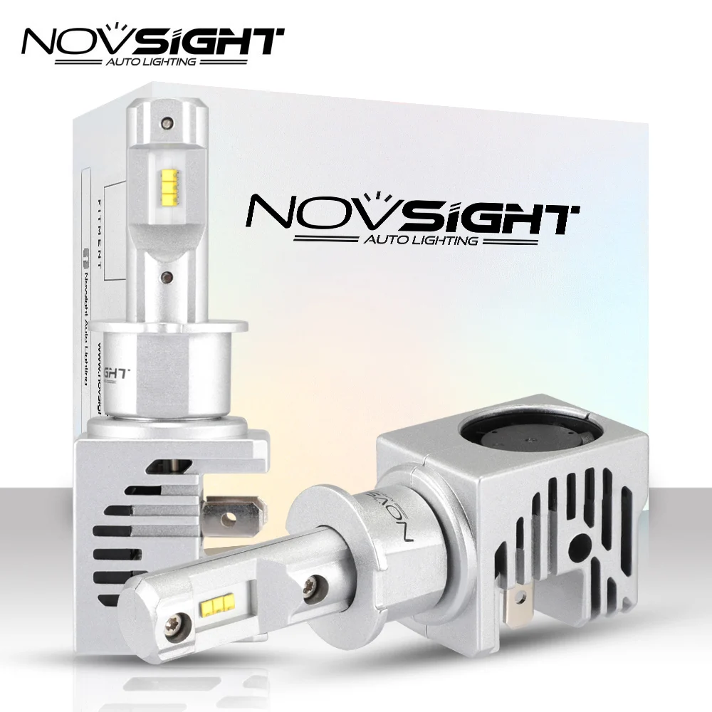 NOVSIGHT Новый 1:1 комплект дизайнерской одежды из 2 шт. мини светодиод машины фар H11 H4 H7