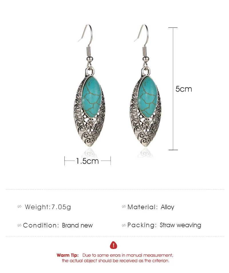 Древнетибетское филигранный цветок Изысканная серьга Бохо Винтажные Ювелирные