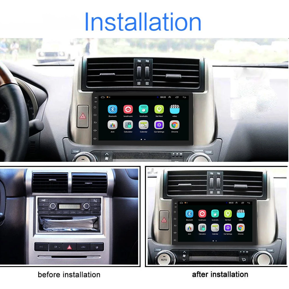 Автомагнитола Hikity 2 Din Android 9 1 GPS Wifi + 32 ГБ|Автомагнитолы| |