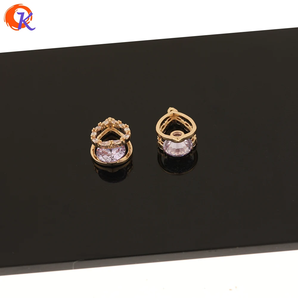 

Cordial Design 40Pcs 11*19MM Jewelry Accessories/CZ Charms/DIY Making/Drop Shape/Connectors/Pendant/Hand Made/Earring Findings