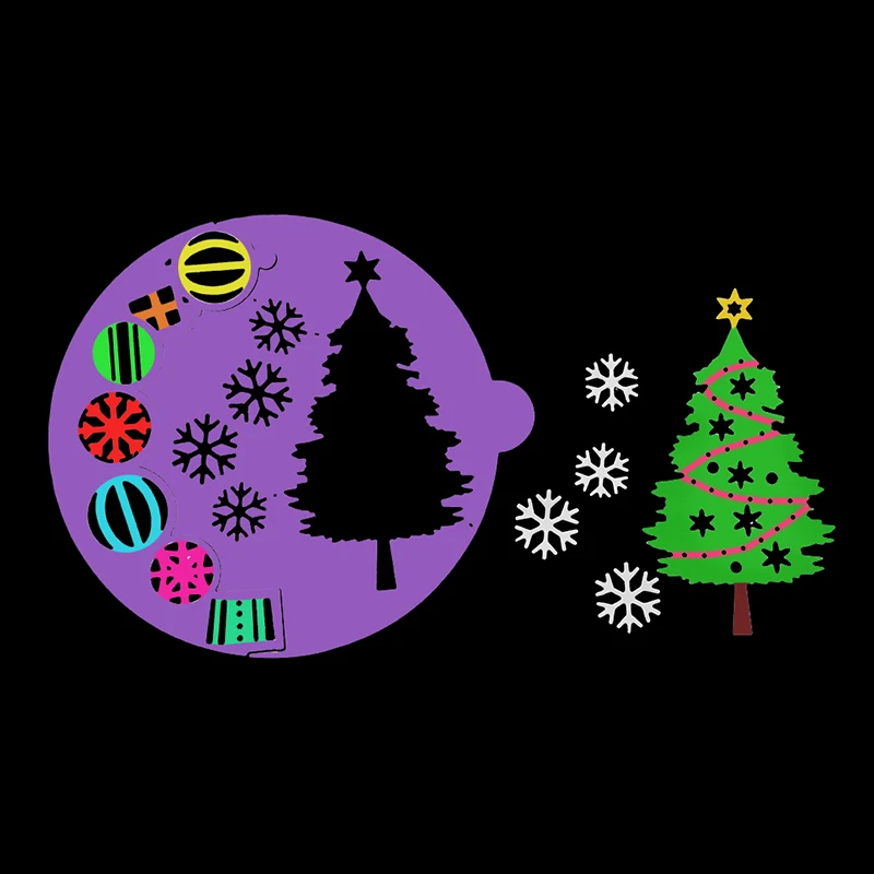 Углерода Сталь металлическое ремесло/заснеженных деревьев Бумага под давлением