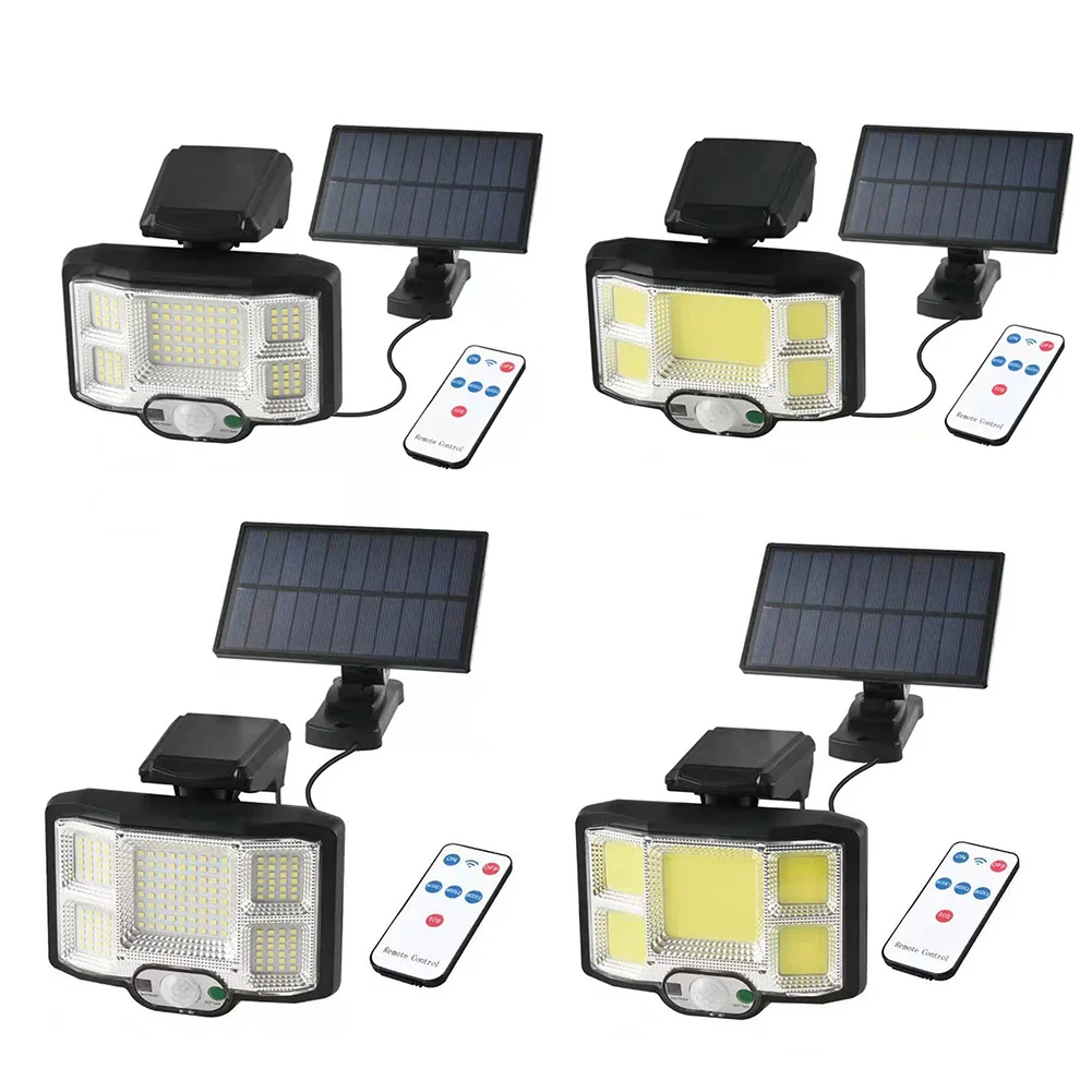 

Разсветильник на солнечной батарее 13 Вт, 2000 лм, водонепроницаемая нарусветильник с датчиком движения и дистанционным управлением, ...