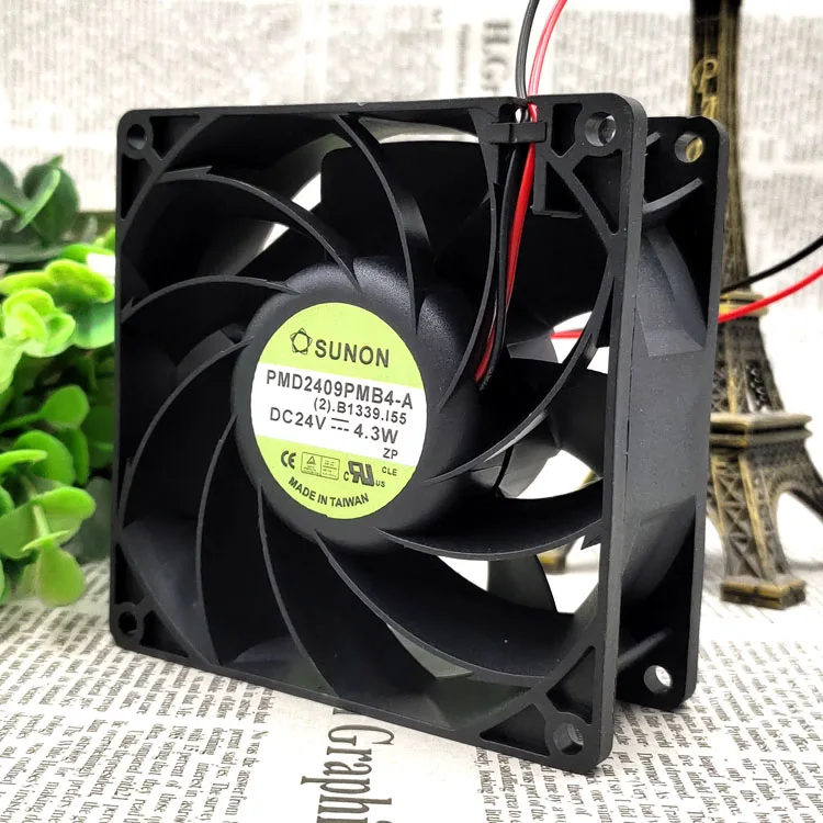 

New original 9 cm PMD2409PMB4-A 9038 24V 4.3W 3-wire cooling fan