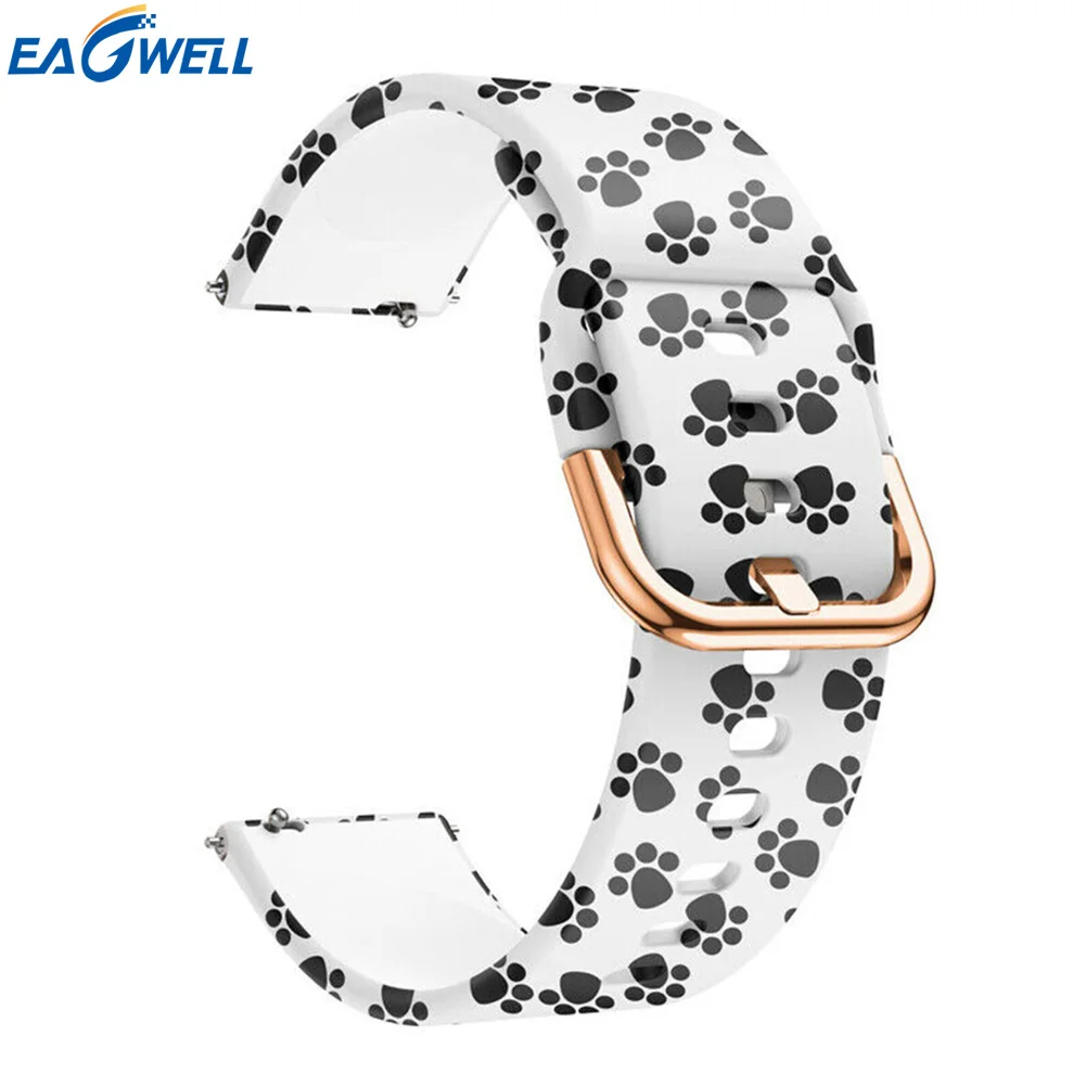 

20mm Universal Belt Printed Quick Release Watchband Silicone Sports Watch Band Replacement Bracelet Strap For SUUNTO 3 Fitness