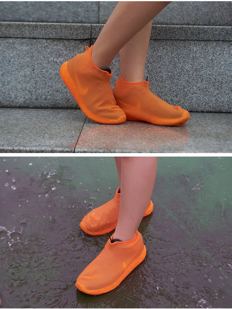 Silicone waterproof shoe cover 2021 new silicone rain boot cover, anti-fouling, non-slip, thick and wear-resistant silicone shoe