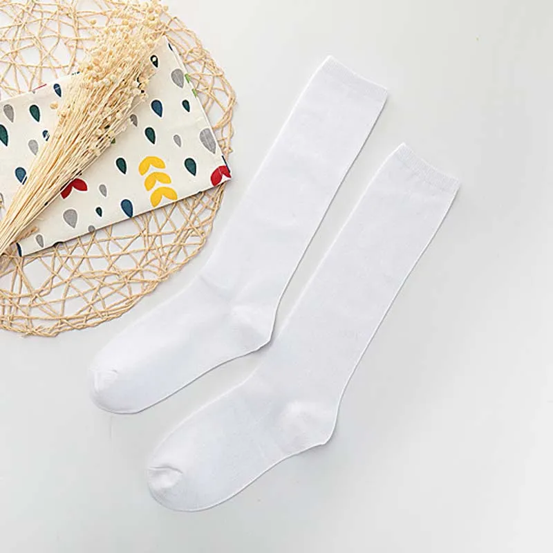 Комплект из 2 предметов хлопковые чулки по колено для маленьких девочек милые