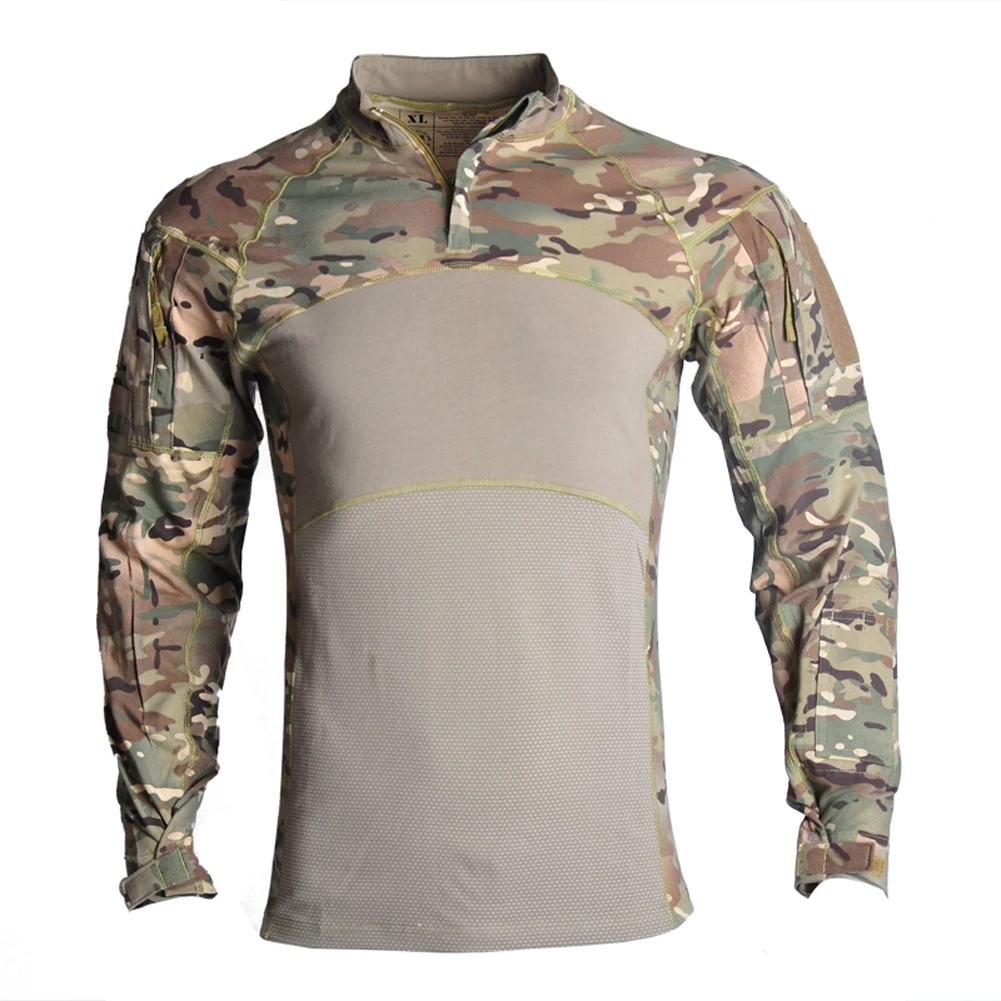 

Men's Outdoor Hunting Tactical Shirts Airsoft Combat Tee Shirts Breathable Army Military Shirt Gray Hunting T-shirt Casual Women