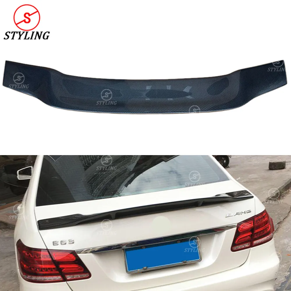 W212 Carbon Spoiler wing R Style For Mercedes E200 E300 E63 E250 E260 Sedan Rear trunk 2010 2011 2012 2013 2014 20152016 | Автомобили и