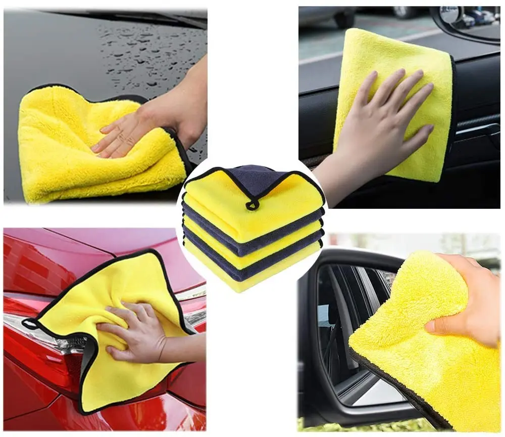 Полотенца из микрофибры многоразовые впитывающие для автомобилей 5 шт. | Дом и сад