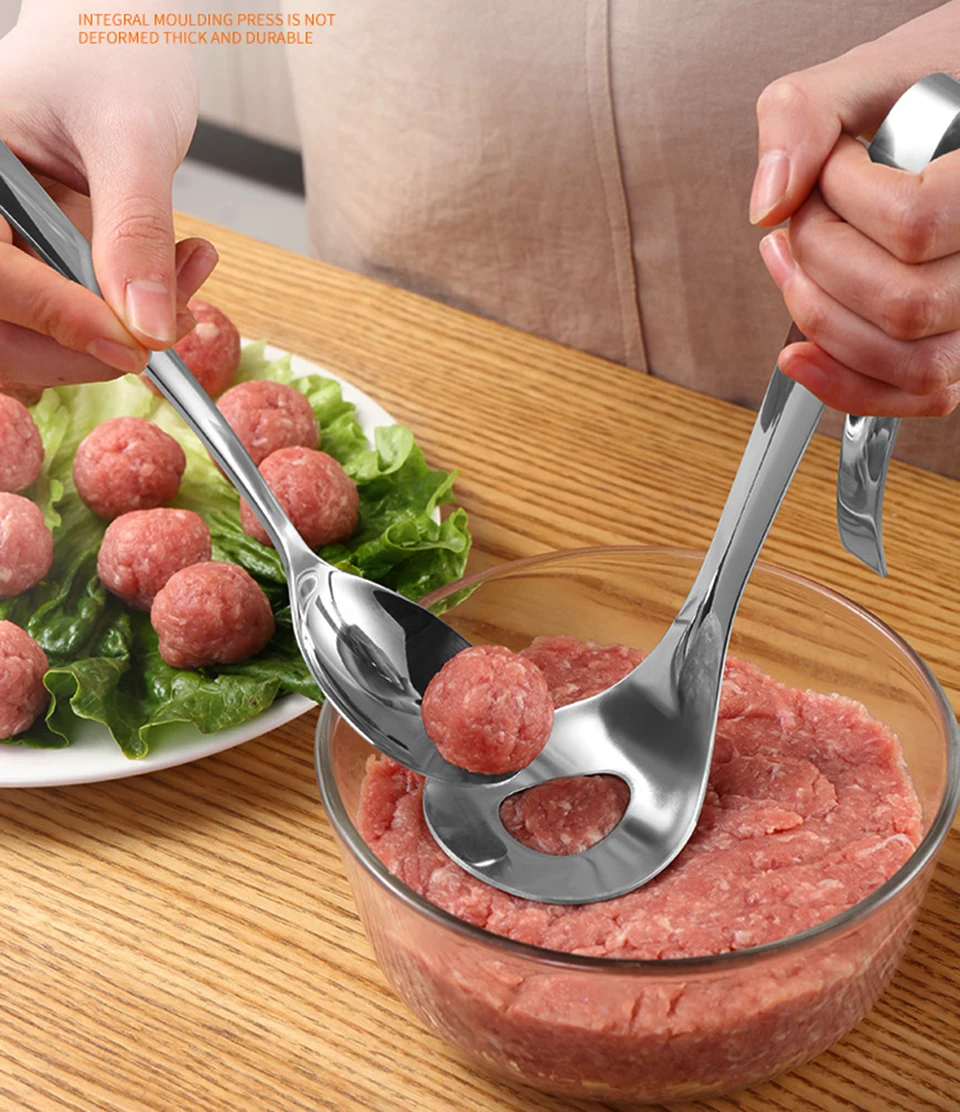 Transhome Meatball Maker ложка из нержавеющей стали антипригарный креативный Meatball Maker Инструменты для приготовления пищи Кухонные гаджеты и аксессуары