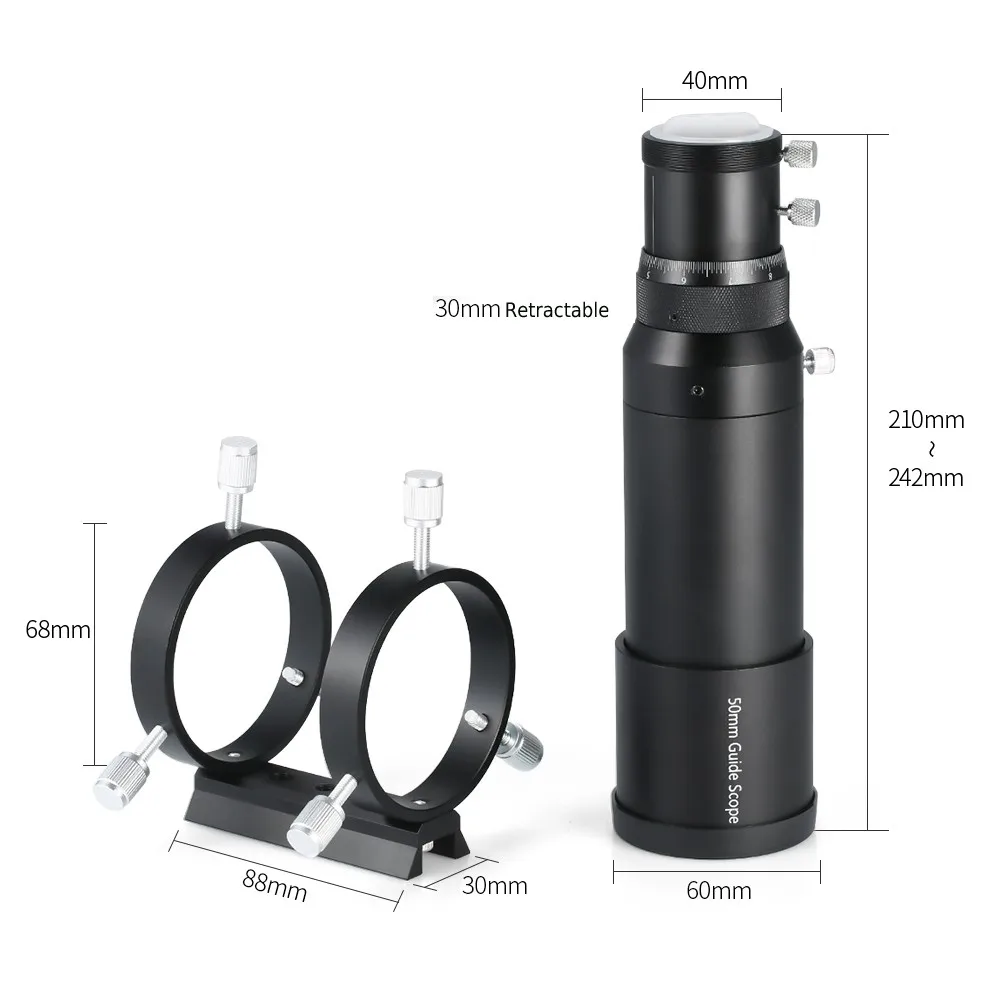 50 мм направляющий оптический прибор для астрономического телескопа 200 фокусное