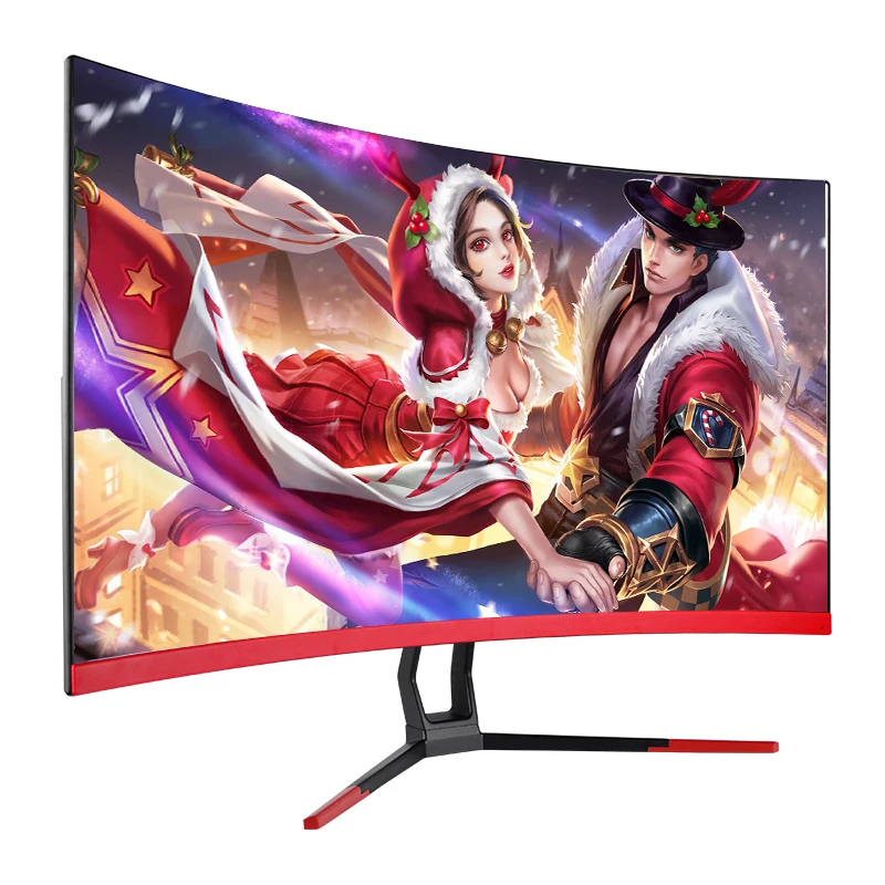 Goedkoop 24 Inch Gaming Monitor Ips Led-paneel 144Hz Refresh Rate 2Ms 1K Full Hd Gebogen Computer Monitor Met Hdr Freesync