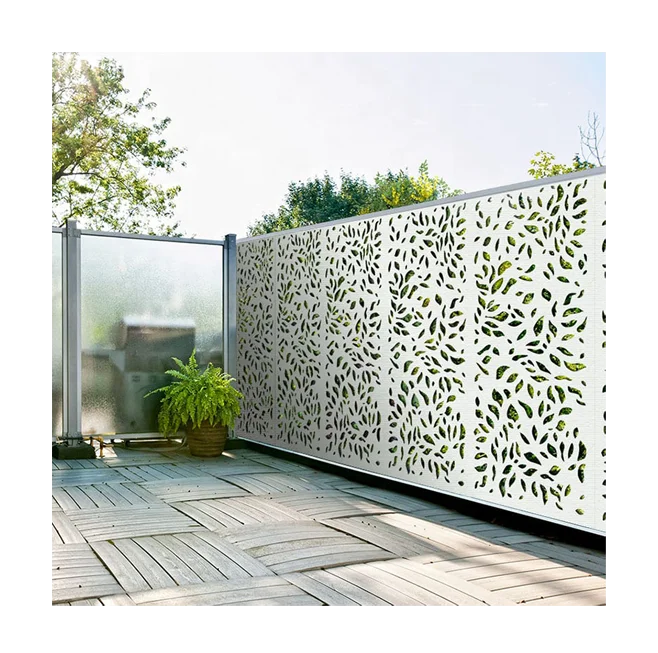 

Customized laser cut metal garden screen decorative wall panel swimming pool guardrail screen