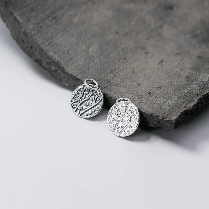 MEETSOFT модные подвески из стерлингового серебра с цветком сливы Специальные DIY