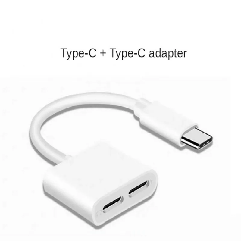 Type C One drags two to Audio and Charger Dual USB Headphones &ampamp Splitter For Huawei Xiaomi Samsung | Мобильные телефоны и