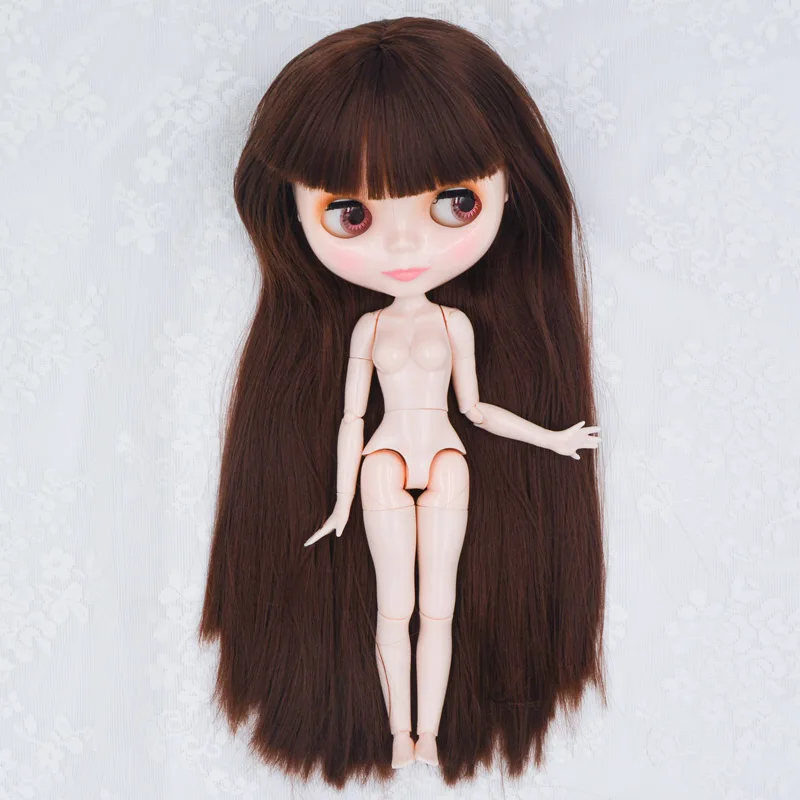 NBL05 Blyth BJD кукла, Blyth кукла Обнаженная индивидуальные матовые лица куклы можно изменить макияж и платье DIY, 12 дюймов мяч шарнирные куклы 01 - Цвет: NBL05