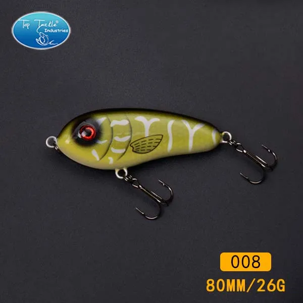 2 hooks 80mm 008 Бесплатный проезд рыболовные снасти рывок приманки рыболовную приманку голубка( 80 мм 25 г- 8/pcs-8/цвет- раковина - Цвет: 2 hooks 80mm 008