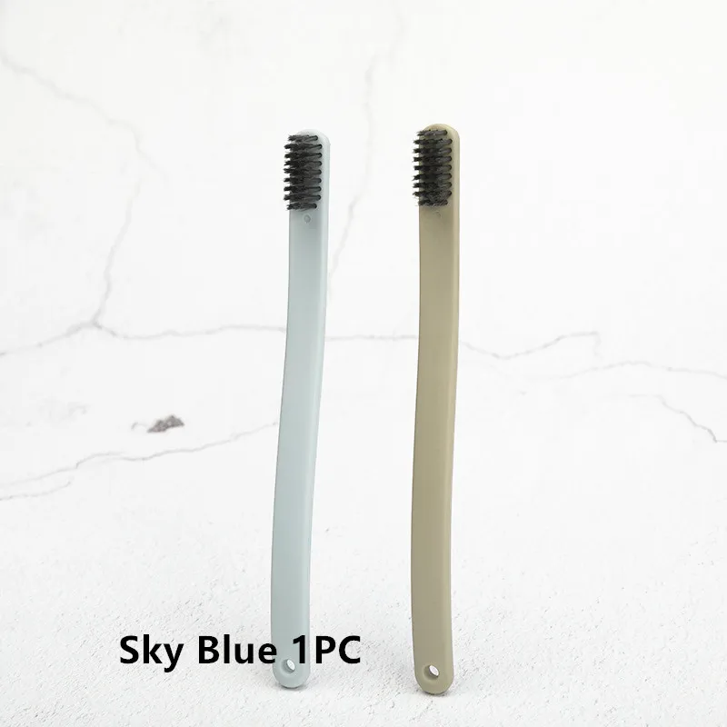 Sky Blue 1PC Хит, 2 шт, Ортодонтическая зубная щетка для взрослых es, стоматологическая зубная щетка U A, Мягкая зубная щетка для чистки ортодонтических брекетов - Цвет: Sky Blue 1PC