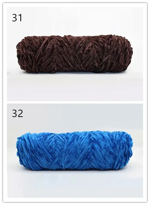 Velvet Yarn Soft Protein Cashmere Yarn Silk Wool Baby Yarn Crochet Knitting Yarn Cotton Baby Wool Diy Sweater - Color: Leave a note