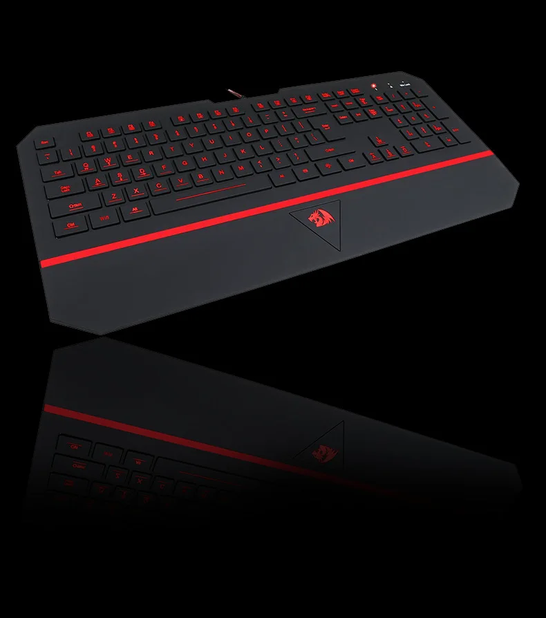 Ультратонкий для Redragon K502 RGB игровая клавиатура RGB светодиодный Подсветка 104 клавиша Бесшумная клавиатура с подставкой для запястья для ПК игры